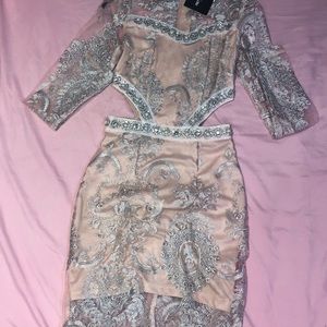 Pretty little thing Dusty Pink lace Dress